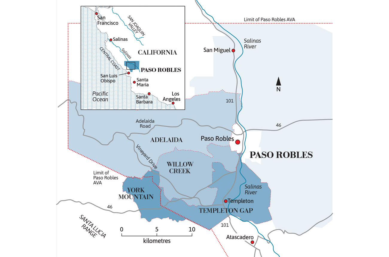 Map of Paso Robles