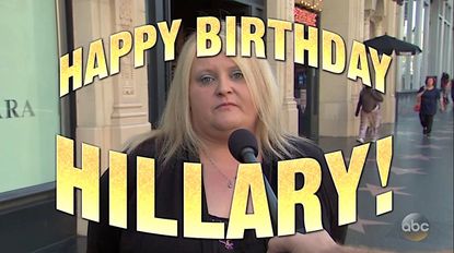 Jimmy Kimmel tries to get Trump fans to wish Clinton a happy birthday