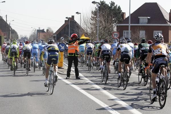 Belgian roads provide plenty of dangers for the peloton