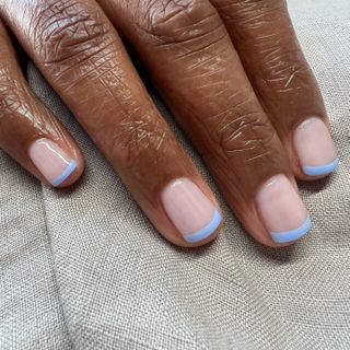 @buffcs baby blue French tips