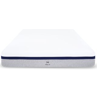 Best hybrid mattress: image shows the Helix Midnight mattress with a light grey base and white top