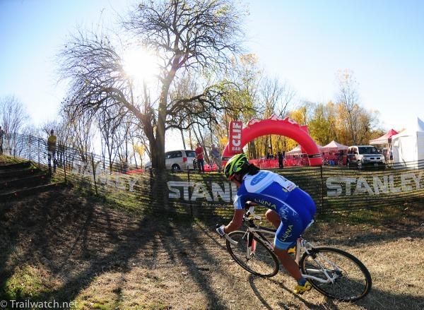Katerina Nash (Luna Pro Team) riding solidly in second place