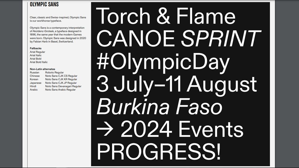 New Olympics branding