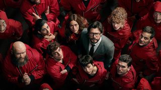 The Professor and the gang from Money Heist