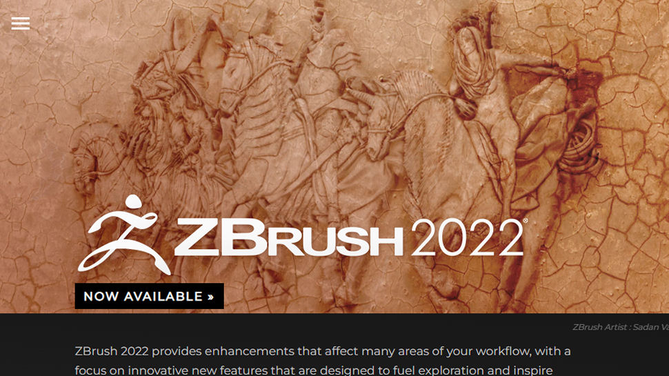 Website screenshot for Zbrush