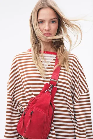 Classic Striped Oversized Crewneck