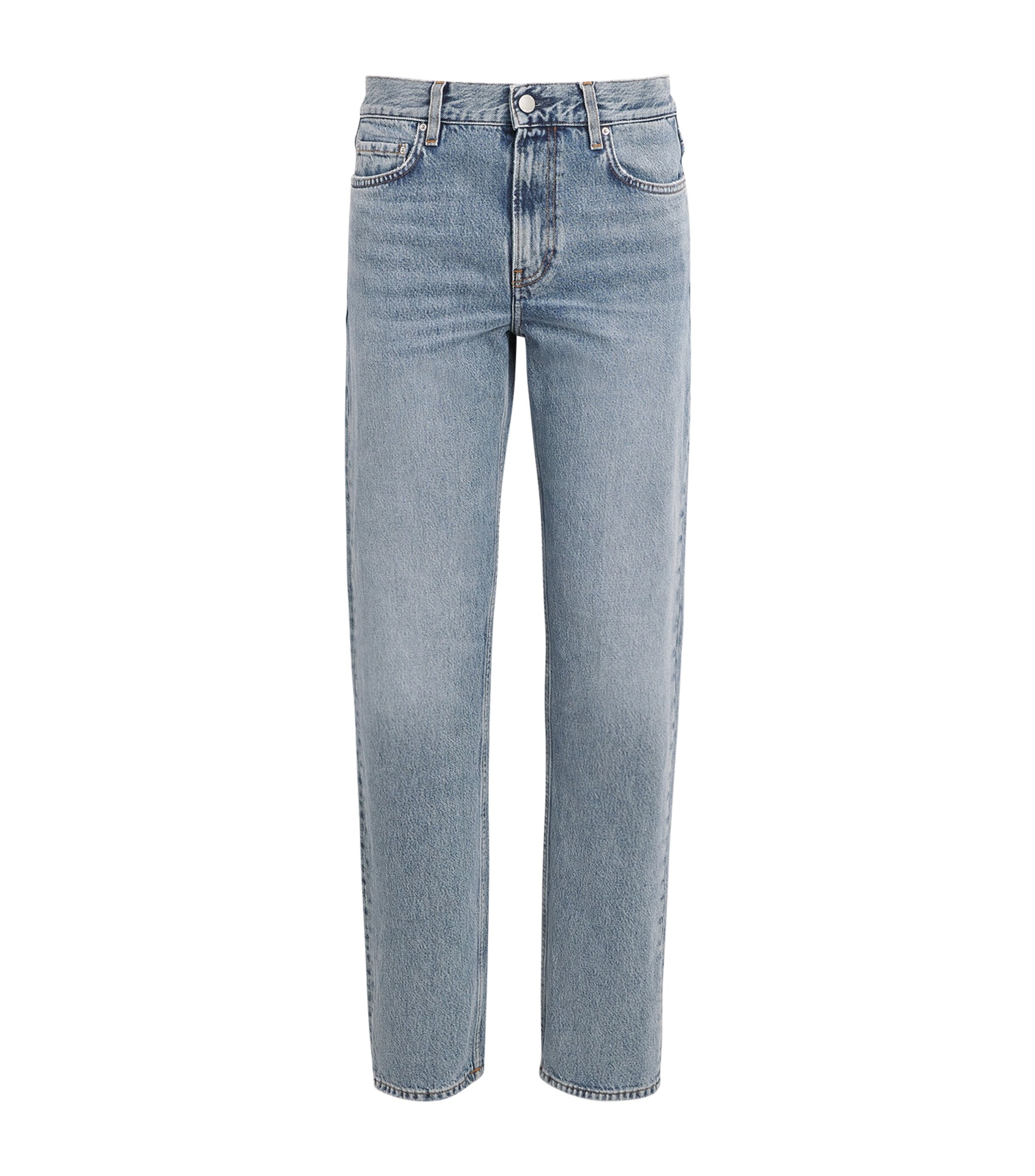 Tot&amp;ecirc;me Organic Denim Straight Low-Rise Jeans