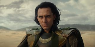 Loki (Tom Hiddleston) is annoyed and confused on Loki (2021)