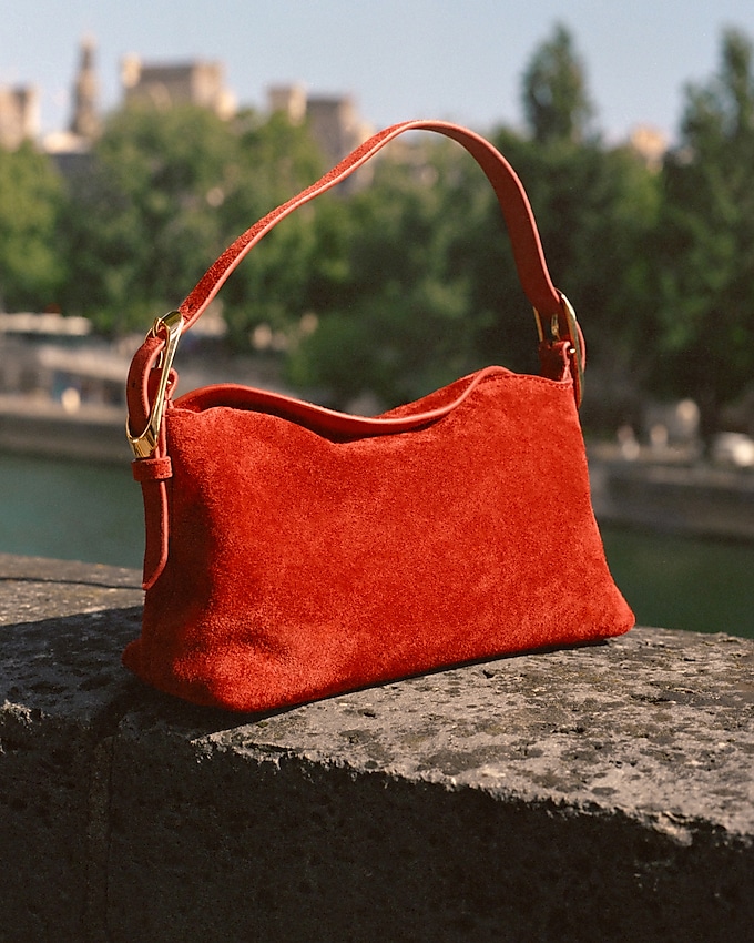 Berkeley Small Shoulder Bag in Suede