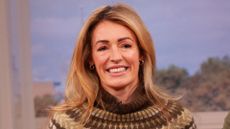 Cat Deeley wearing Barbour jumper on This Morning, 22 October 2025