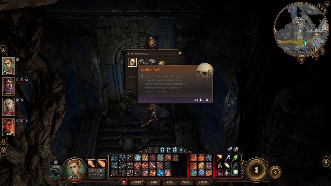 Baldur's Gate 3 Sarin Skull