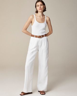 Wide-Leg Essential Pant in Linen