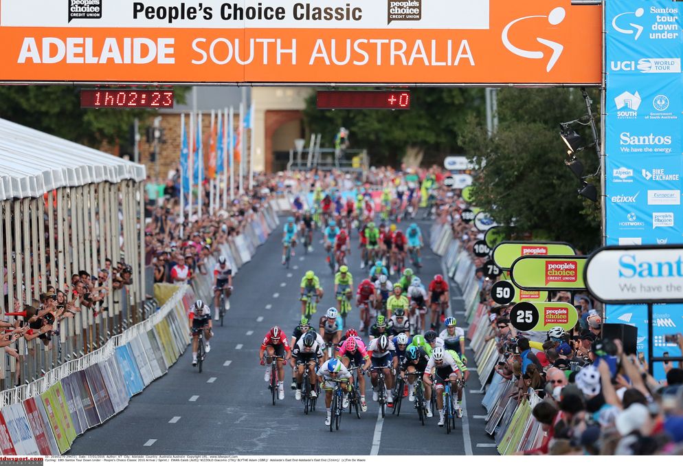 The dash for the line at the Down Under Classic