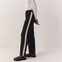 Side Stripe Straight Leg Trousers | Was £129, now £38.70 at The White Company (save £81.30)