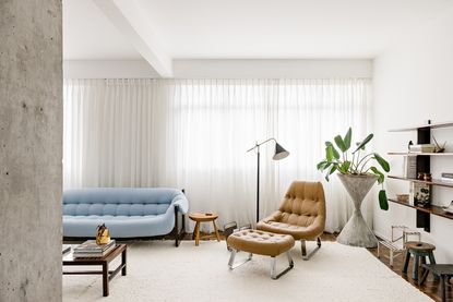 white minimalist architecture apartment interior of Brigadeiro Apartment by Leandro Garcia