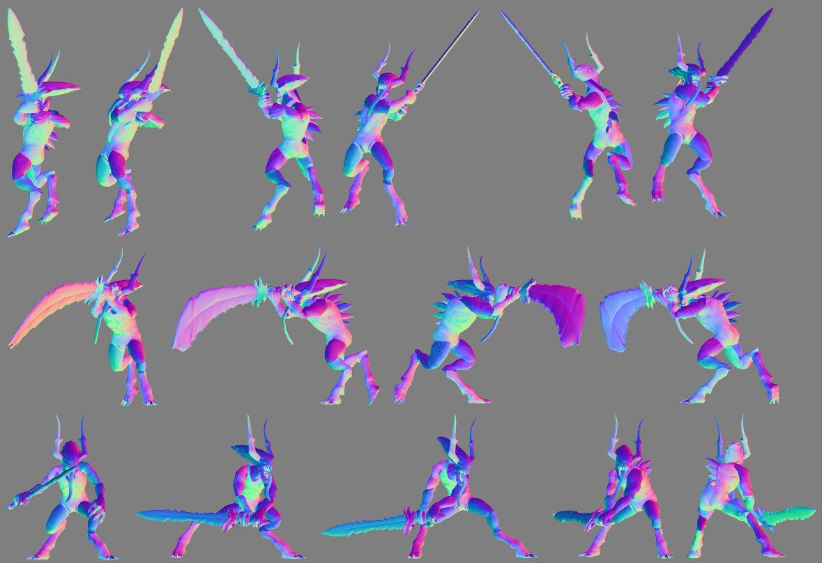 Screens from pixel art shooter