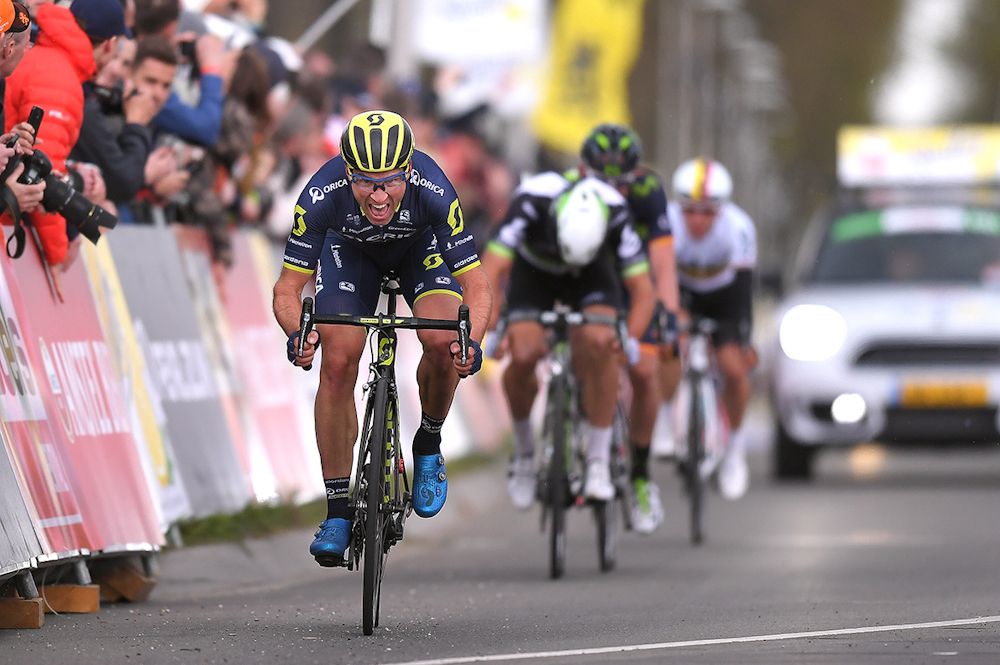 Michael Albasini finsihes third in the 2017 Amstel Gold Race
