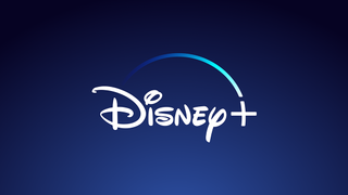 Disney+ logo with blue background