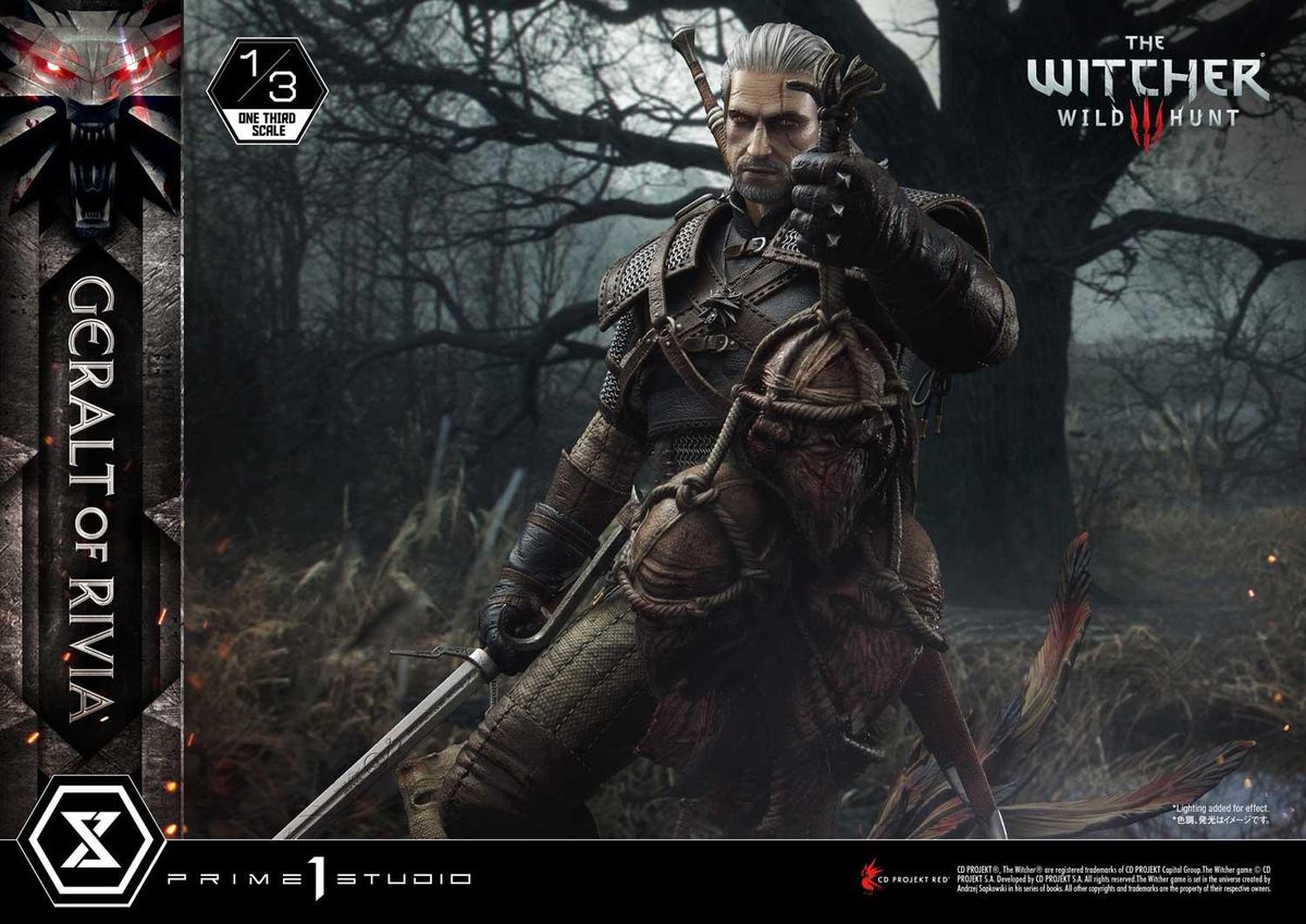 Geralt of Rivia statue