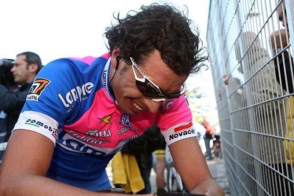 Alessandro Ballan (Lampre) shows the signs of a tough finish.