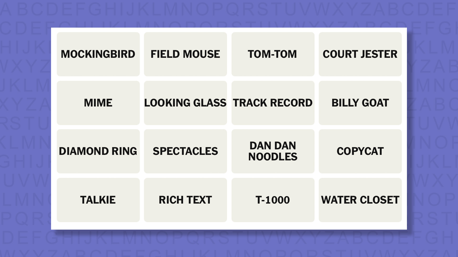 NYT Connections hints for game #1117 on a purple background