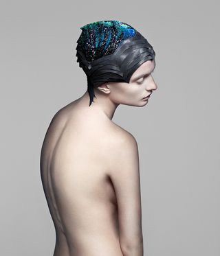 The Unseen x Swarovski headpiece that reveals the wearer's brain activity