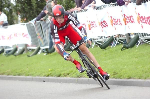 Taylor Phinney (BMC) on his way to his prologue win