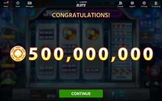 Winning 500 million dollars on a slot machine