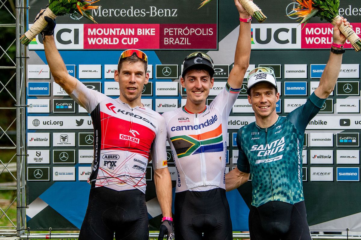 L to r: Thomas Litscher, Alan Hatherly, Maxime Marotte
