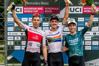 L to r: Thomas Litscher, Alan Hatherly, Maxime Marotte