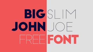 Best free fonts: Sample of Big John and Slim Joe
