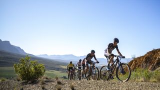 Leading men during stage 2 of the 2021 Absa Cape Epic