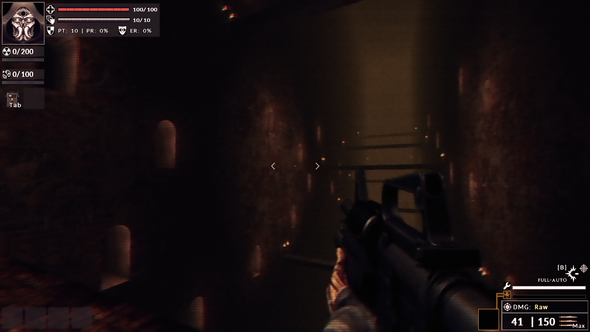Divine Frequency screenshot showing disturbing action in dark, evil world.
