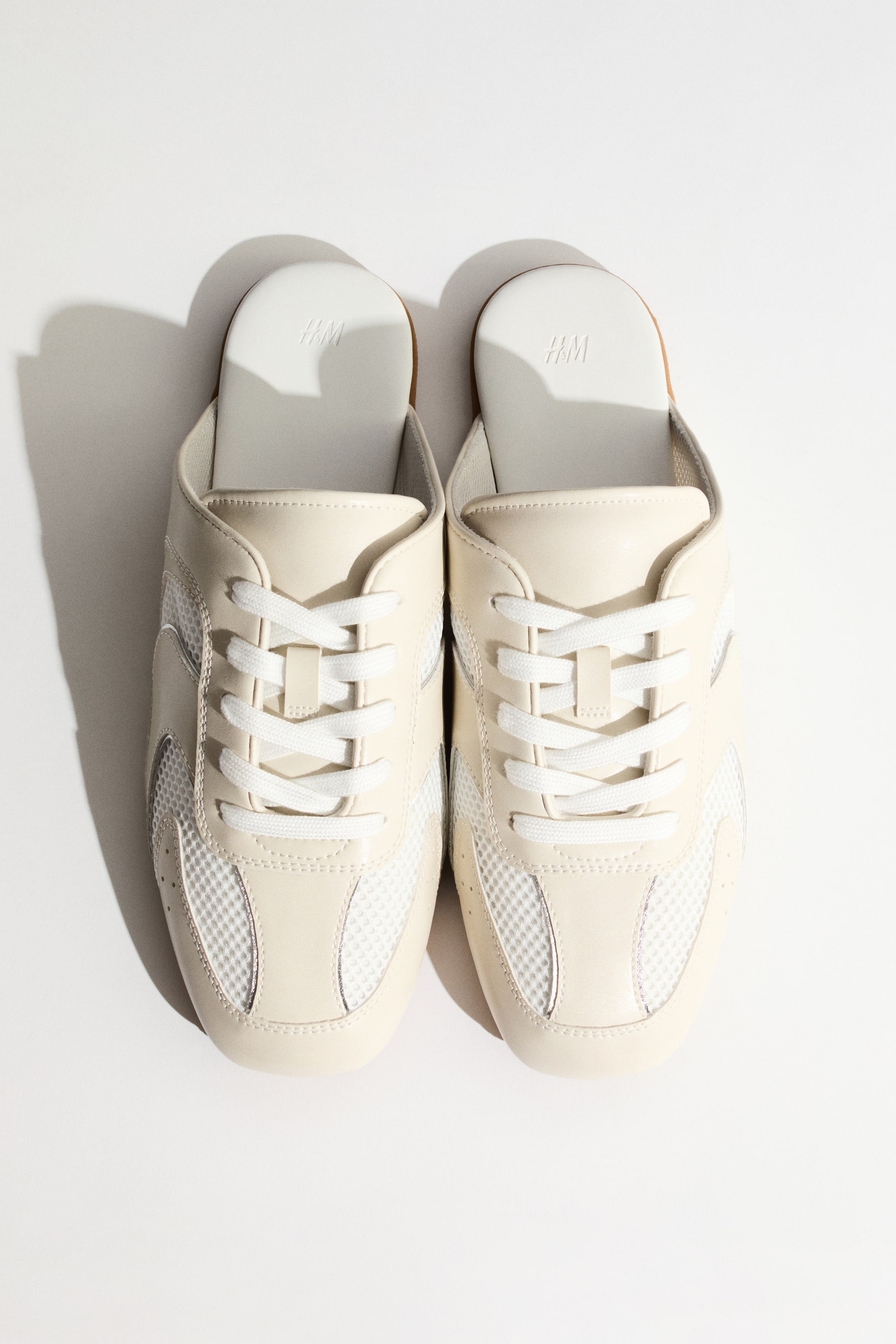 Sneaker-Style Leather Mules
