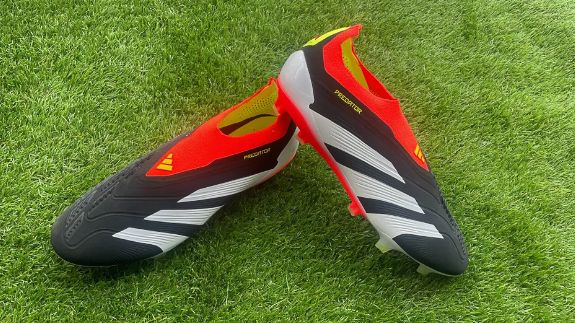 a pair of Adidas Predator Elite Laceless boots