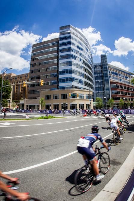 New buildings line the course in Clarendon.