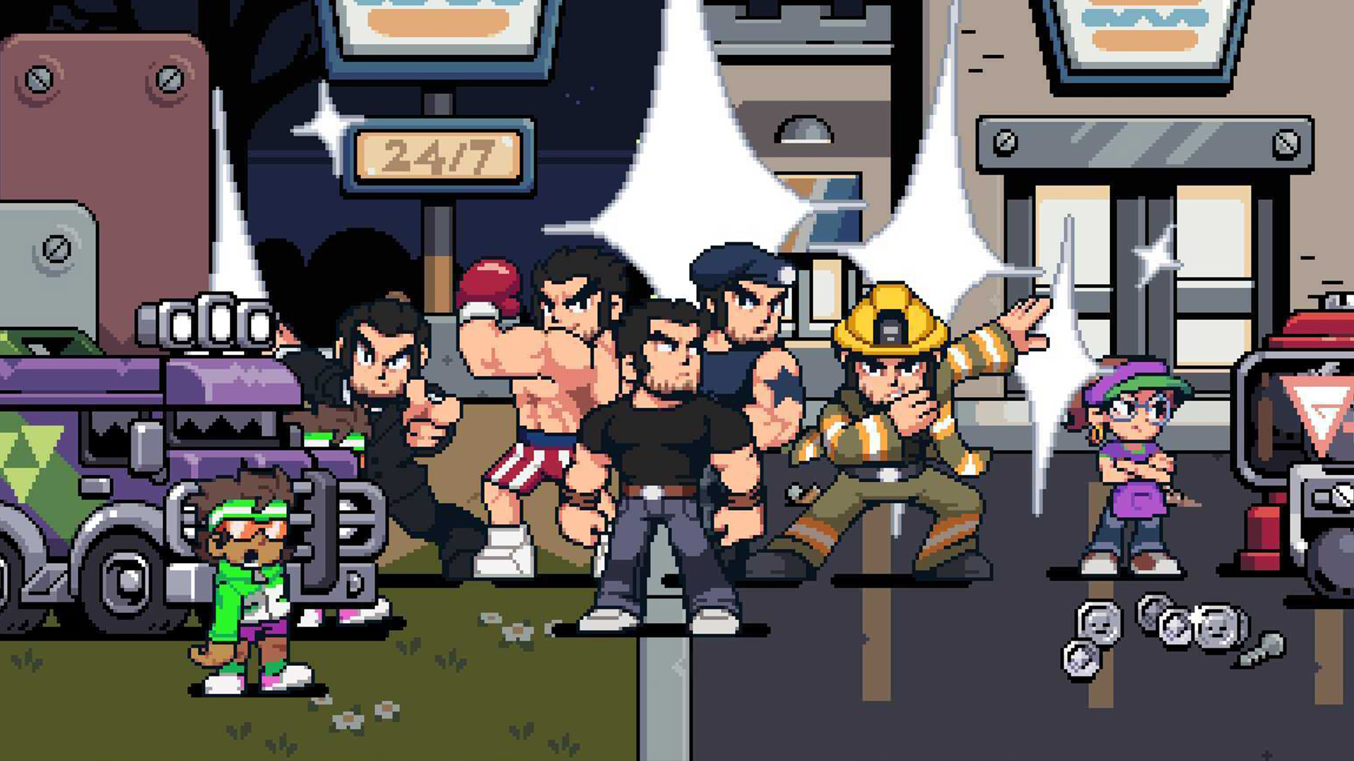 Lucas Lee is surrounded by adoring fans in Scott Pilgrim EX