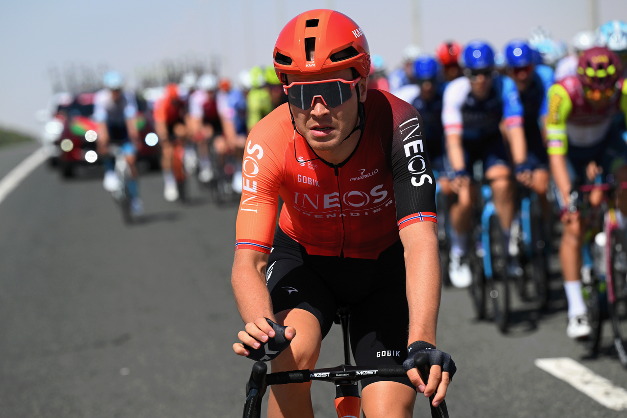 A first appearance in the colours of Ineos Grenadiers for Tobias Foss