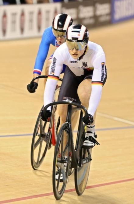 Stefan Boetticher (Germany) makes it look easy in his sprint against Pavel Kelemen (Czech Republic).)