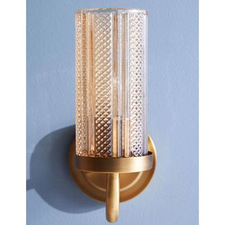 lustred glass wall sconce from Anthropologie