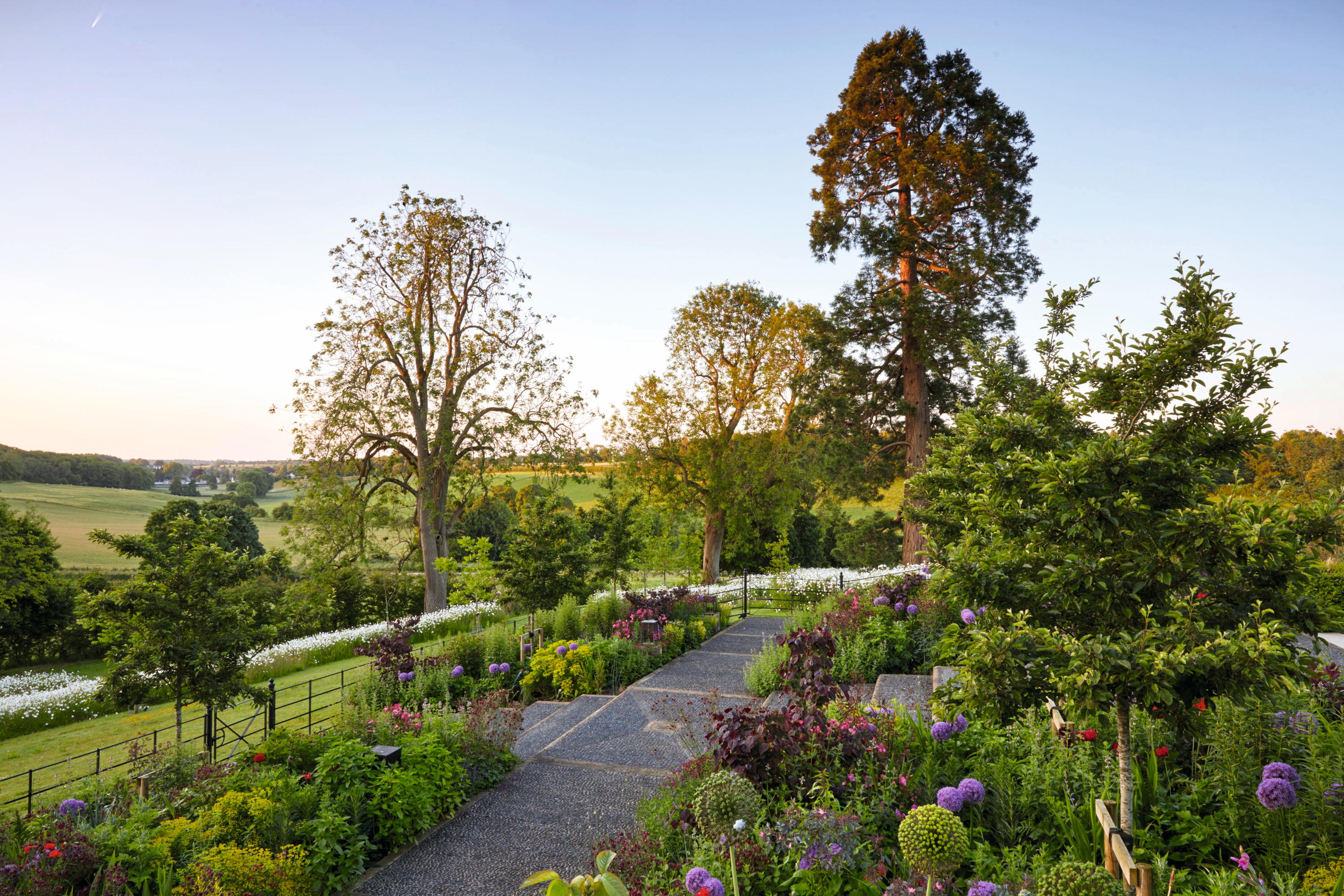 The garden at Hampnett House, Gloucestershire
