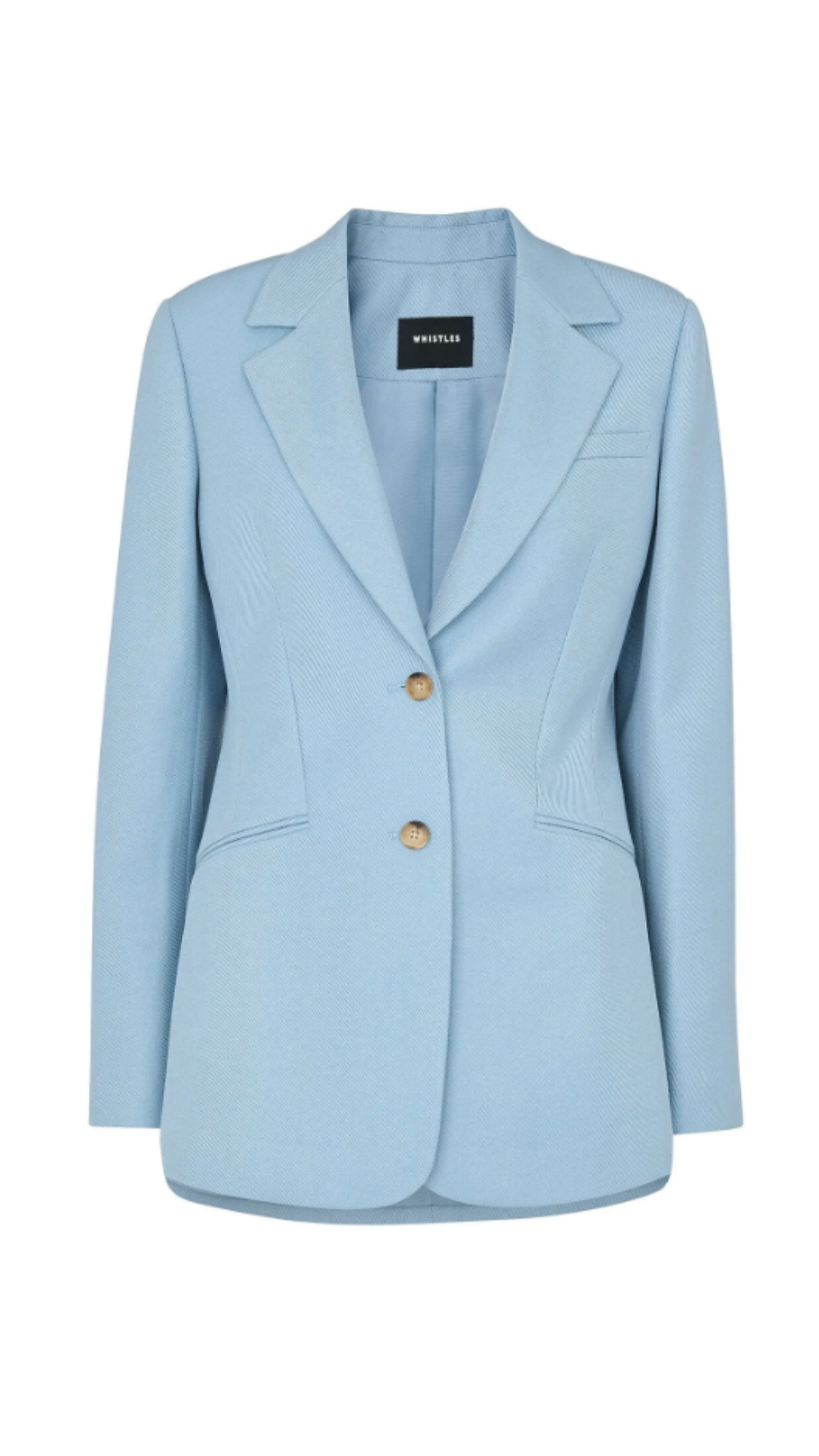 Whistles, Blue Wool Blend Tailored Blazer