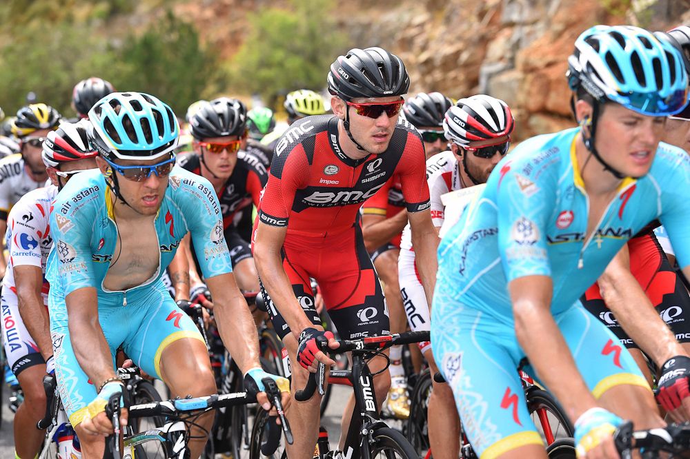 Tejay van Garderen in the peloton during stage 14.
