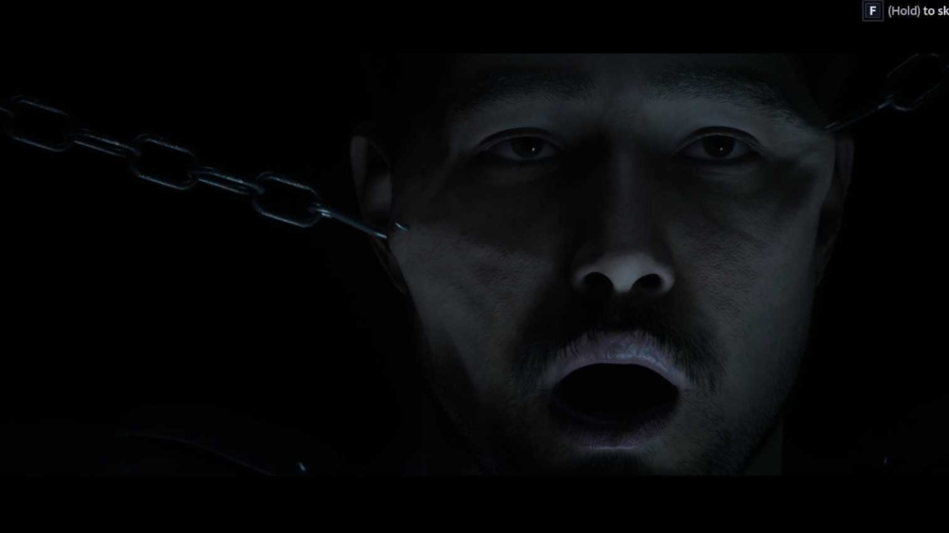 A screnshot of the easter egg referncing the "Jesus wept" scene in the first Hellraiser movie in Hellraiser: Revival