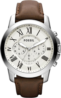 Fossil Grant Stainless Steel Chronograph Quartz Men's Watch | Was: $ 129 | Now: $42.99 | 67% off this weekend only!