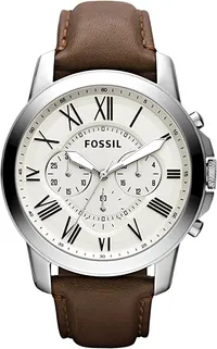 Fossil Grant Stainless Steel Chronograph Quartz Men's Watch | Was: $ 129 | Now: $42.99 | 67% off this weekend only!
