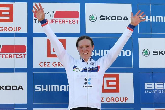 Katie Compton (Trek Cyclocross Collective), the defending World Cup champion, takes over the World Cup lead after round two in Tabor, Czech Republic
