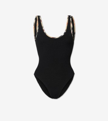 Faye Swimsuit in Black - Women, Nylon | Burberry&amp;reg; Official