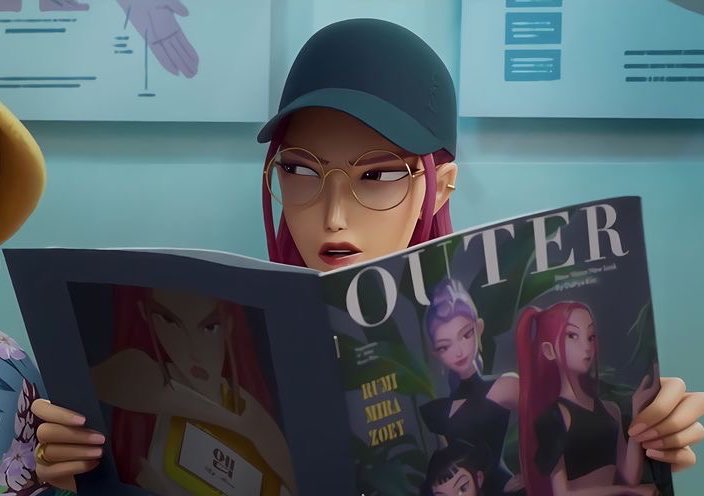 KPop Demon Hunters Outer magazine cover