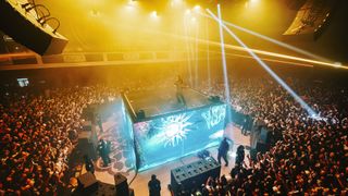 Yeat&rsquo;s show at Shrine Expo Hall featured an elevated centerstage surrounded by L-Acoustics KS28 subs and A15 fills